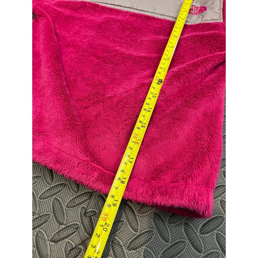 The North Face Fleece Hoodie Girls S 7/8 Pink Full Zip Hooded Jacket
